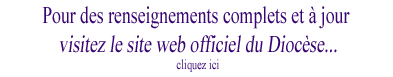 Visiter le site web du diocese